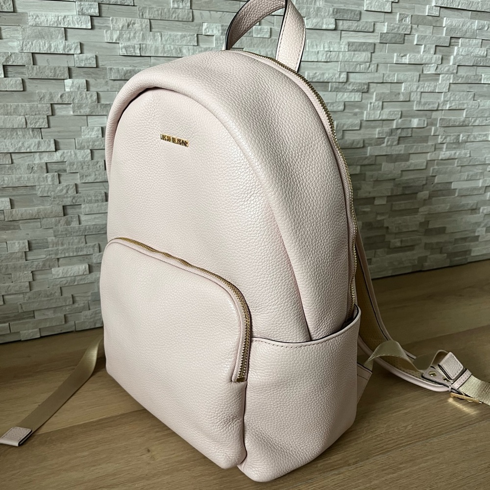 Leather Michael Kors Backpack- baby pink